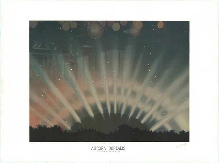 Aurora Borealis Etienne Leopold Trouvelot  New York  1882  by Posh Print