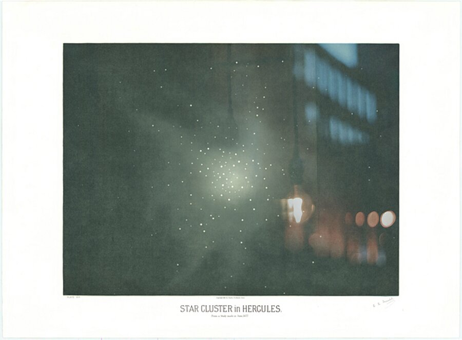 Star Cluster in Hercules Etienne Leopold Trouvelot 1877 by Posh Print