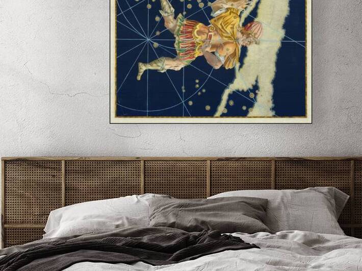 1603 northern constellation Cepheus in  astronomical art chart by Posh Print