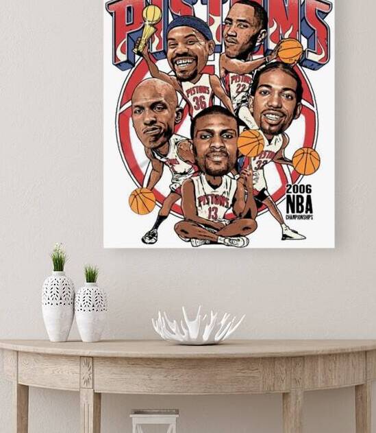 Detroit Pistons 39 by RobertaCWeaver