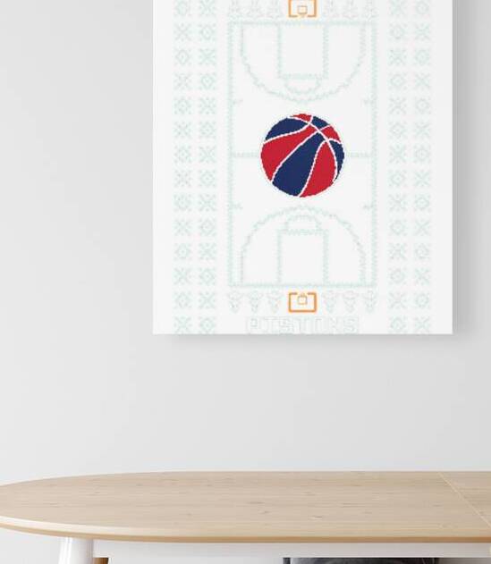 Detroit Pistons 43 by RobertaCWeaver