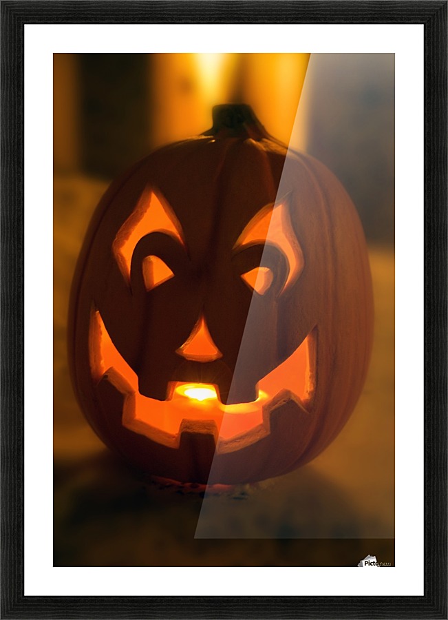 Jack-O-Lantern Picture Frame print