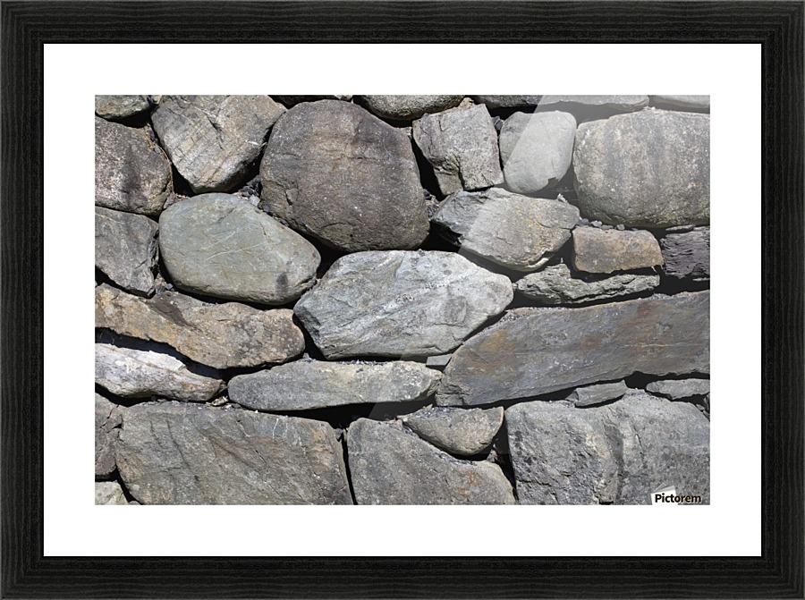 Stone Wall Picture Frame print