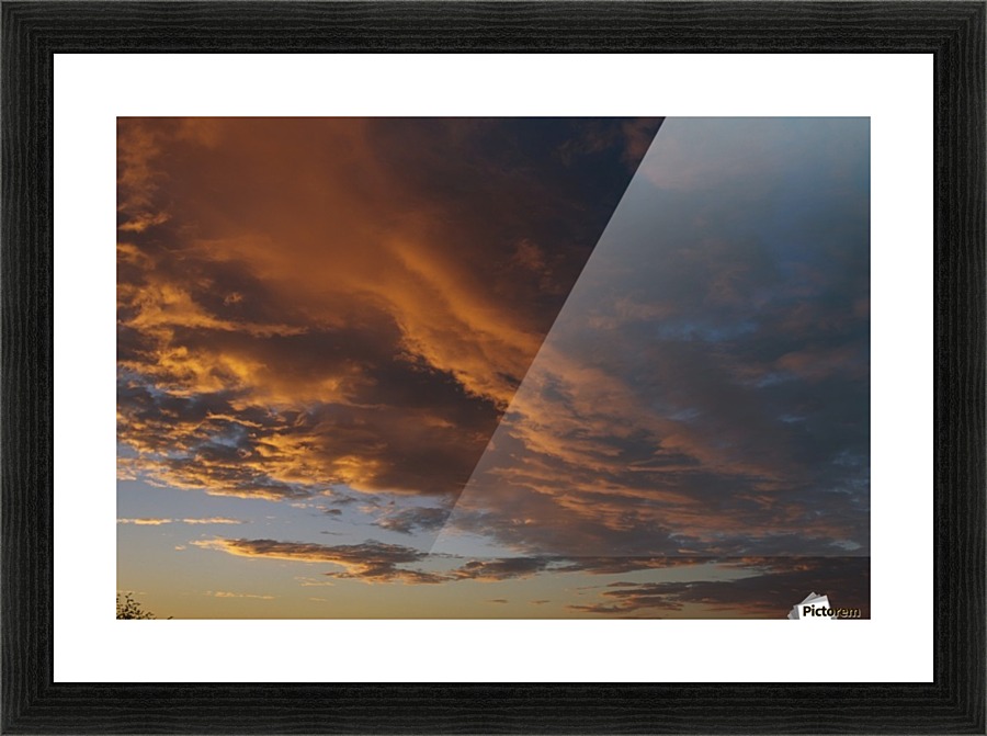 Cloud Patterns At Sunset Sc Alaska Picture Frame print
