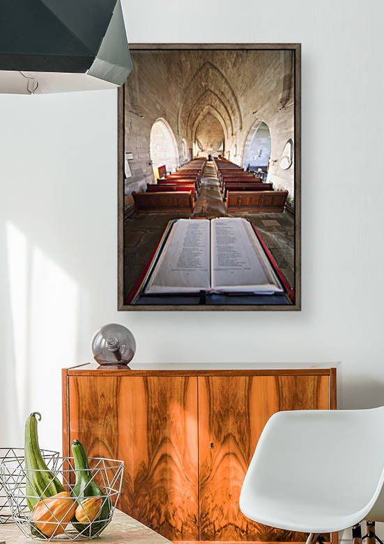 Northumberland, England; An Open Bible At The Back Of A Church by PacificStock