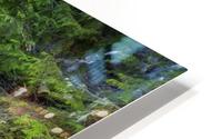 Waterfall In The Forest HD Metal print
