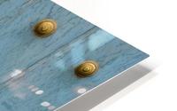 A Blue Door With Brass Decorative Knobs; Cusco, Peru HD Metal print