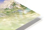 Surfer On Blue Ocean Wave HD Metal print