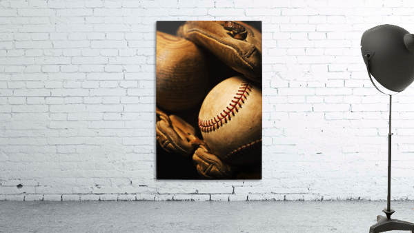 Baseball Bat, Ball, Glove Wall Preview