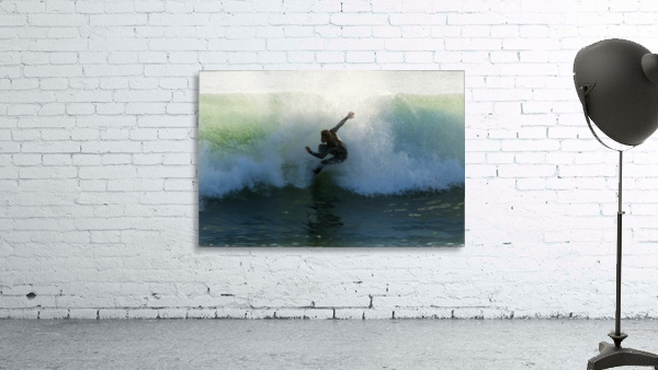 Surfer Catching A Wave Wall Preview