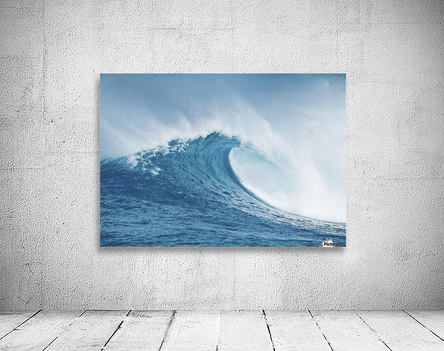 Blue Ocean Wave Wall Preview