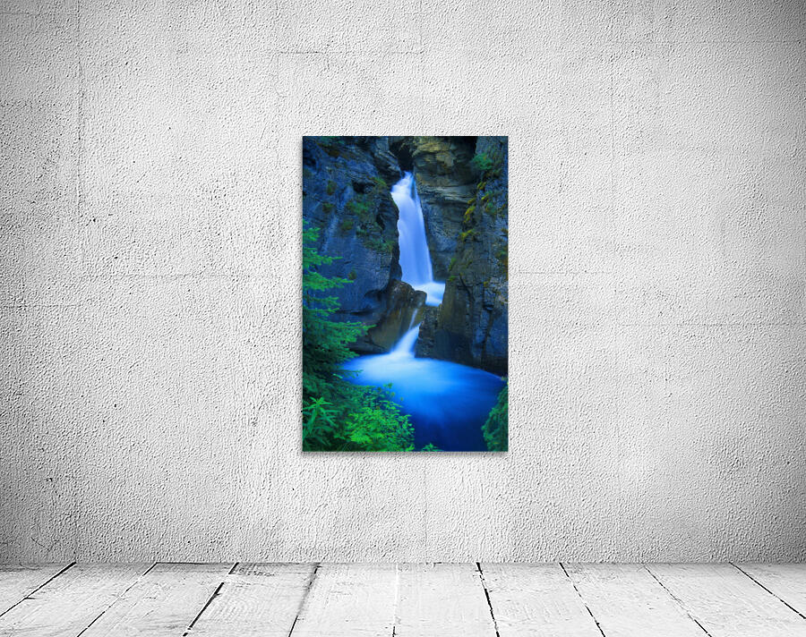 A Beautiful Waterfall, Johnston Canyon, Banff, Alberta, Canada Wall Preview