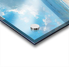 Red boat shore Acrylic print