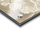 White Flowers Fabric:C Impression Acrylique