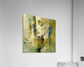 woman on face Acrylic Print