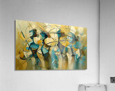 spatula paint movement Acrylic Print