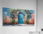 old blue door Acrylic Print