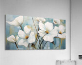 summer white flowers Acrylic Print