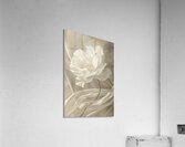 White Flowers Fabric:C Impression acrylique