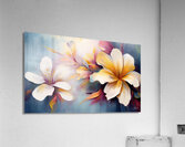 tropical white poppy Acrylic Print