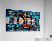 HUMANS BLUE Impression acrylique