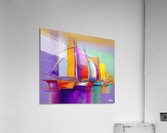 boats in the harbor Acrylic Print