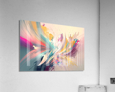 pastel abstract brushes Impression acrylique