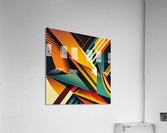 lines colors art Impression acrylique