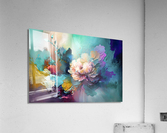 colors with brush Acrylic Print