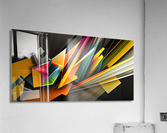 lines colors art wall Acrylic Print