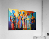 conversation ladies of the future Impression acrylique