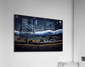 starry night over plains Acrylic Print