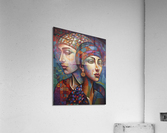 women s with headscarf IV Acrylic Print