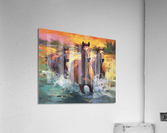 running horses Impression acrylique