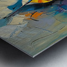 stylish double bass Metal print