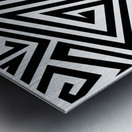 LINES E BW Metal print