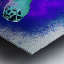 Splashed Water Turtle Metal print