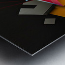 lines colors art wall Metal print