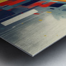 abstract linear colors Metal print