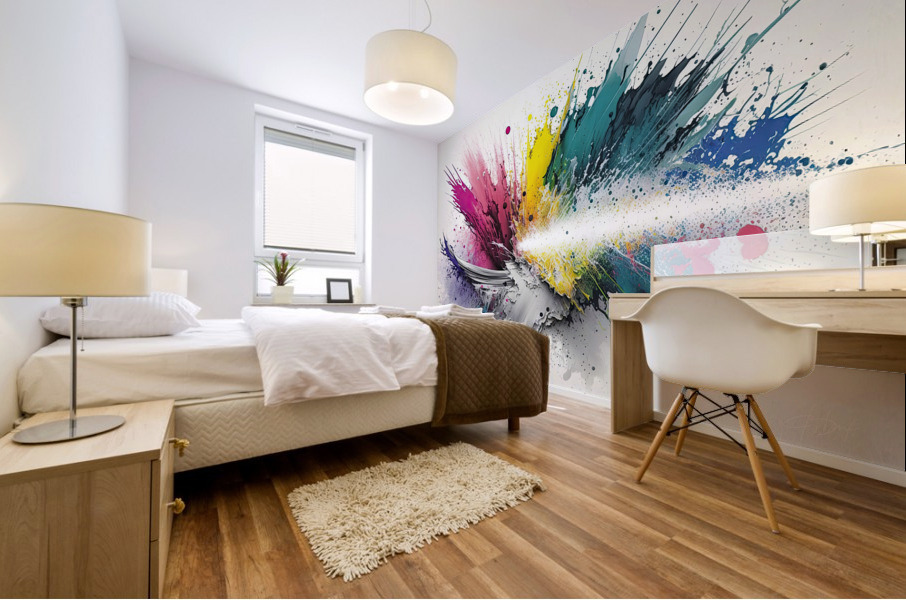 air brush abstract Mural print