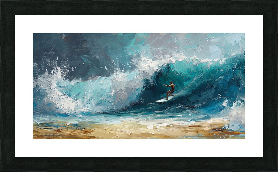 surf fanatic art  lop B Picture Frame print
