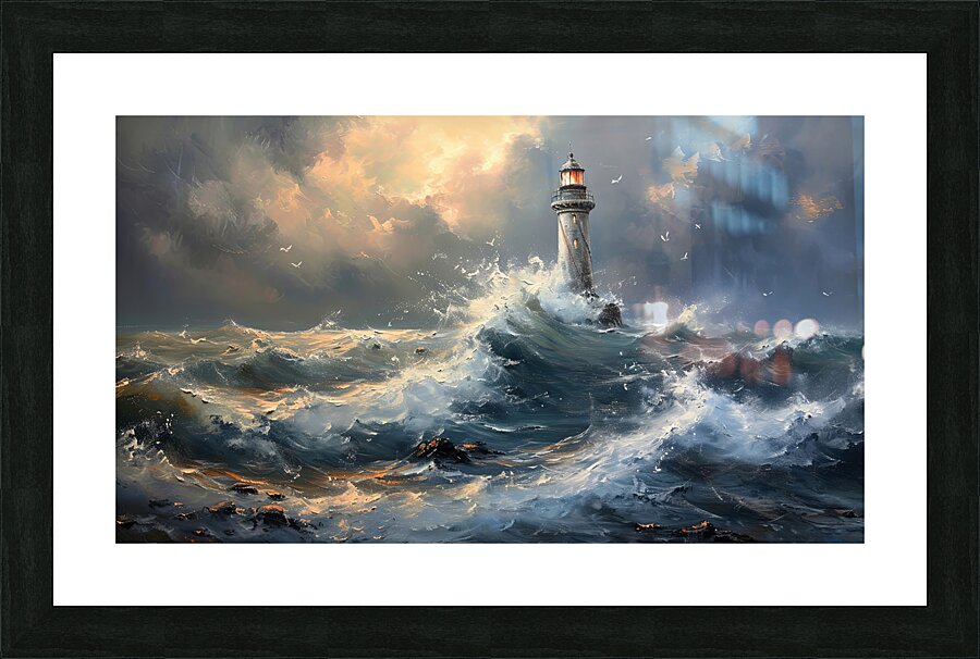 waves movement Picture Frame print