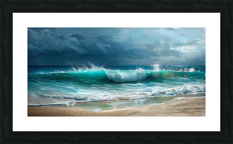 sea ​​of ​​waves Picture Frame print