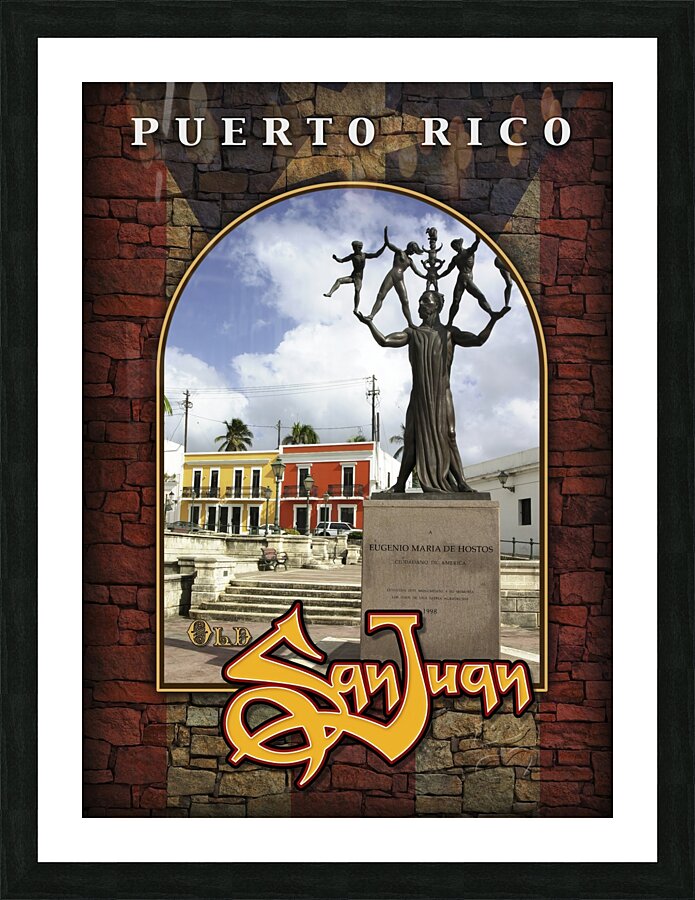 SanJuan plaza Casa Blanca Picture Frame print