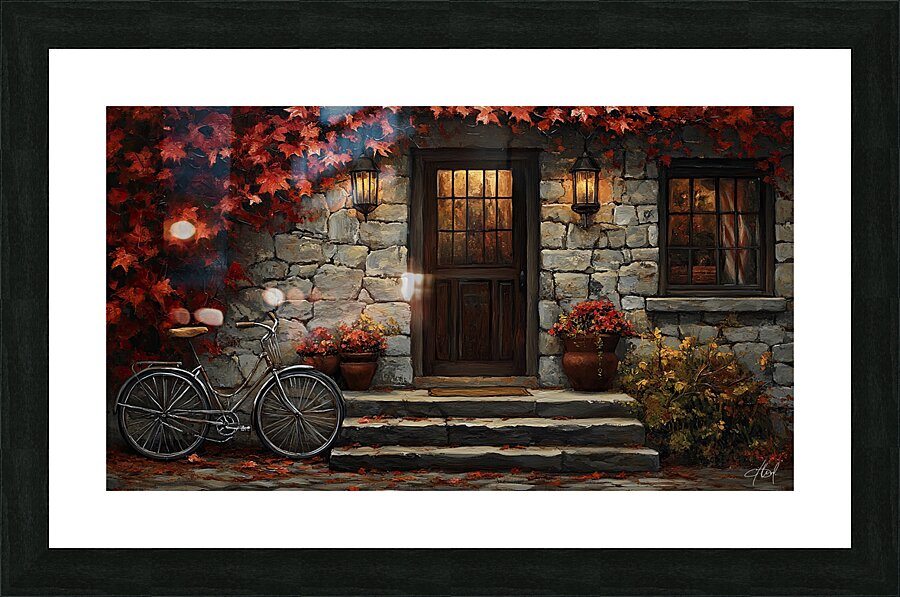 VILLAGE CABIN Picture Frame print