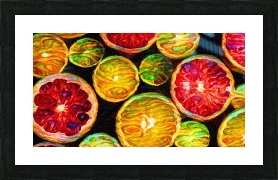 FRUITS COLORS Picture Frame print