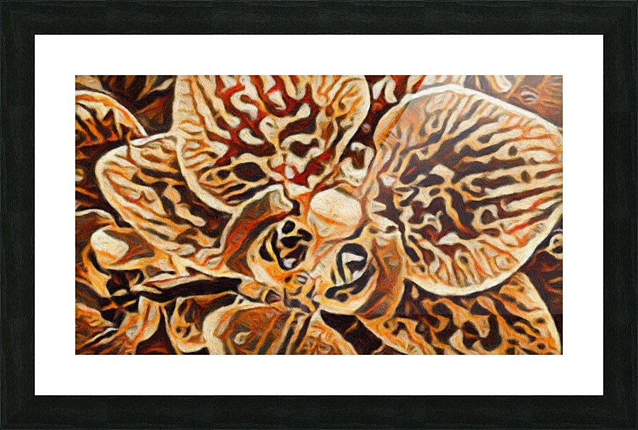 Mayan Orchid Picture Frame print