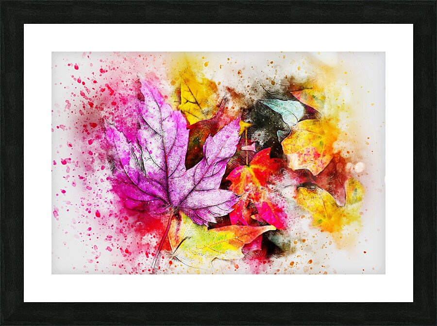 AUTUMN LEAVES SPLASH OUT Impression et Cadre photo