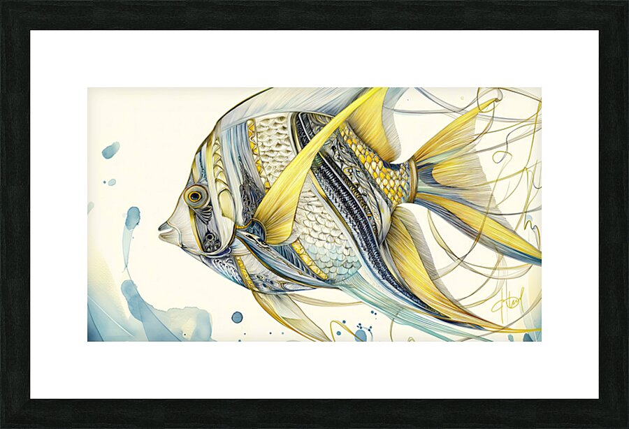 FISH ART 21 Picture Frame print