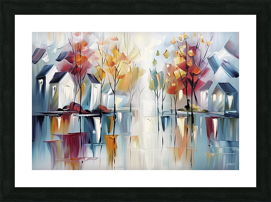 SPLATTERED WITH COLORS Picture Frame print